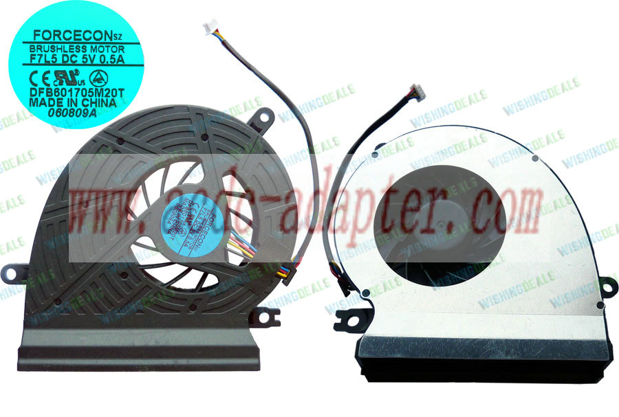 New Acer Forcecon DFB601705M20T F7L5 DC 5V 0.5A CPU FAN New Acer Forcecon DFB601705M20T F7L5 DC 5V 0.5A CPU FAN